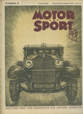 Motor & Sport 1930 Heft 34