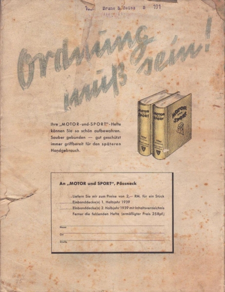 Motor & Sport 1939 Heft 53