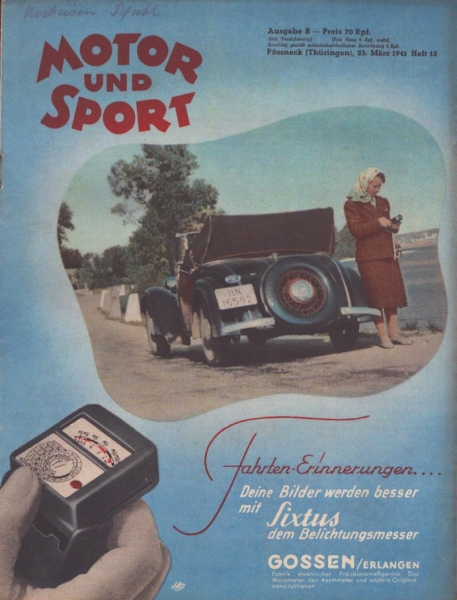 Motor & Sport 1941 Heft 12
