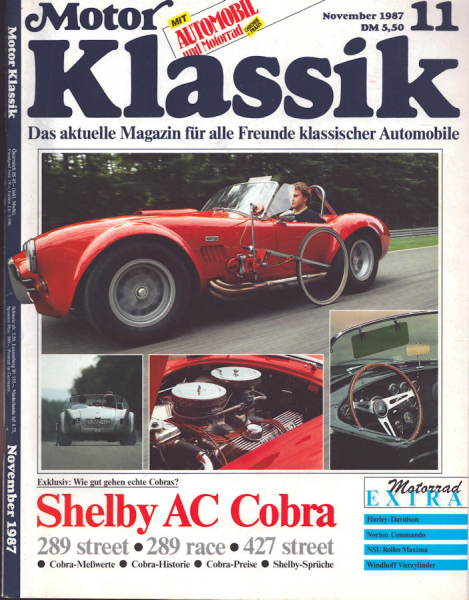Motor Klassik Heft 11 1987