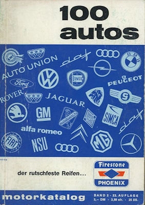 Motorkatalog 100 Autos Band 2 11.1966
