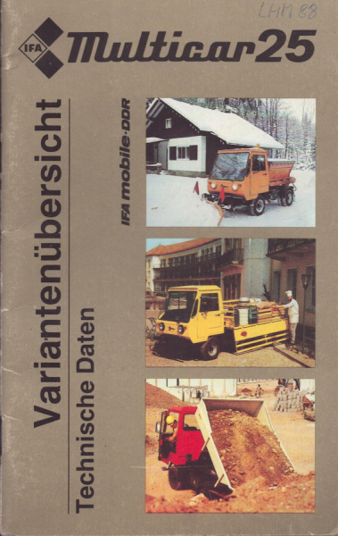 IFA Multicar 25 Programm 1988