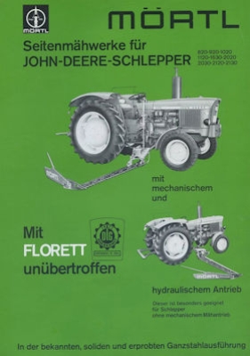 Mörtl Seitenmähwerk für John Deere Prospekt 1975
