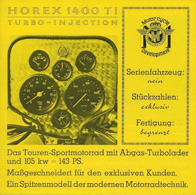 Münch / Horex 1400 ti Prospekt 1978