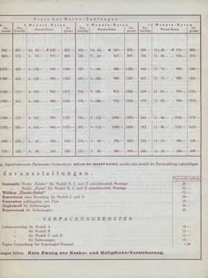 NSU Preisliste 11.1926 Nr. 445a