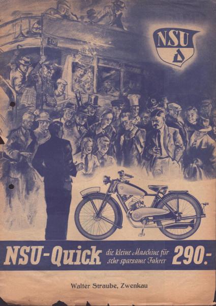 NSU Quick Prospekt 1937