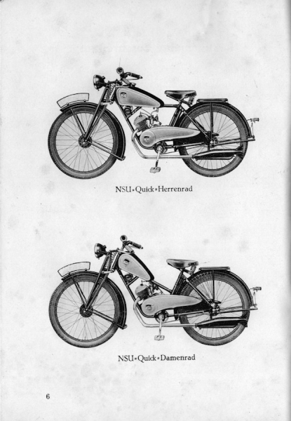 NSU Quick Bedienungsanleitung 8.1938
