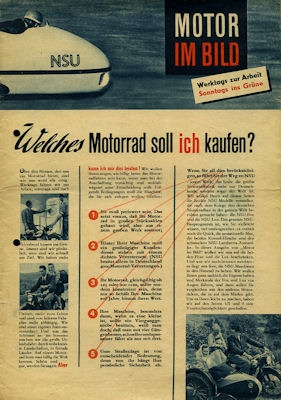 NSU Motor im Bild 2.1953