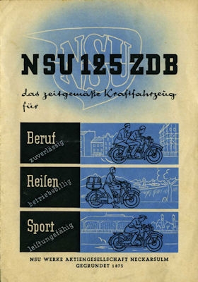 NSU 125 ZDB Prospekt 11.1950