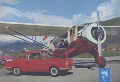 NSU Sport Prinz 2 Postcards ca. 1960