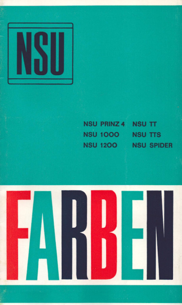 NSU Farben 1960er Jahre