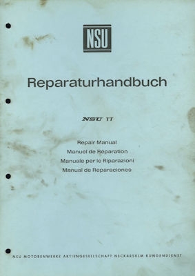 NSU TT Reparaturanleitung 1970er Jahre