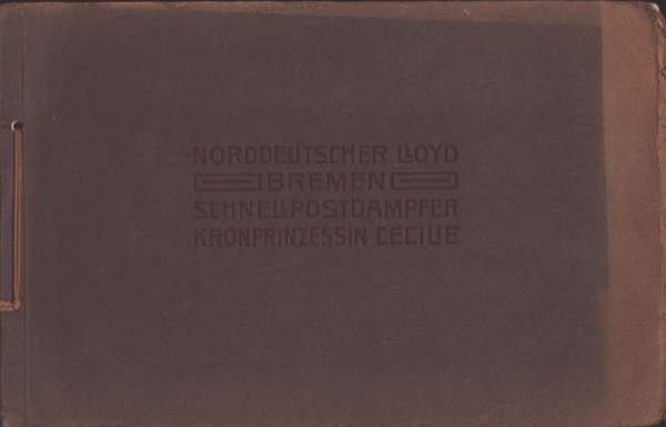 Schnellpostdampfer Kronprinzessin Cecilie Broschüre ca. 1905