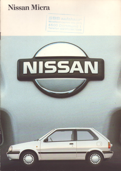 Nissan Micra Prospekt 8.1989