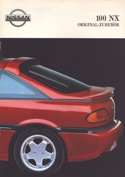 Nissan 100 NX Zubehör Prospekt 5.1991
