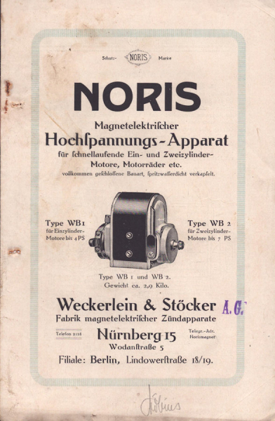Noris Magnetelektrischer Hochspannungs-Apparat ca. 1920