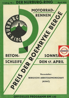 Der Nürburgring Nr.1 April 1932