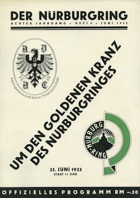 Der Nürburgring No.4 June 1933