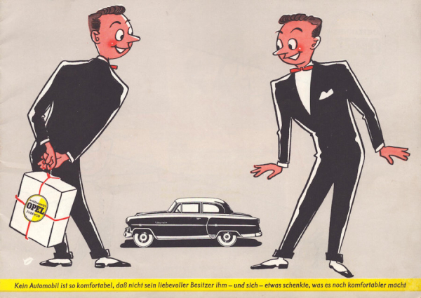 Opel Zubehör Prospekt ca. 1954