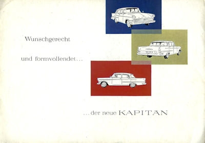 Opel Kapitän brochure 8.1959