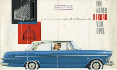 Opel Rekord P 2 brochure 8.1960