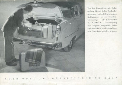 Opel Kapitän L Prospekt ca. 1962