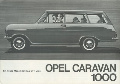 Opel Kadett Caravan 1000 Prospekt ca. 1963