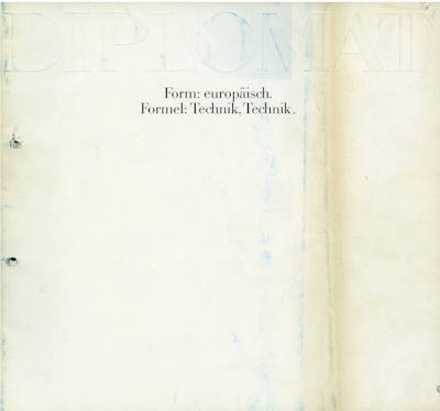 Opel Diplamat Prospekt 2.1969