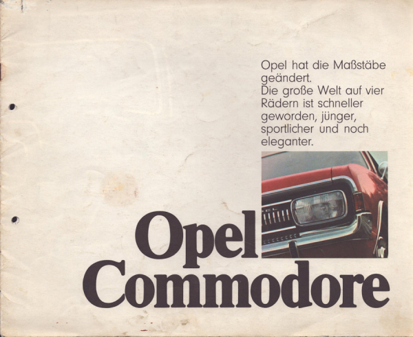 Opel Commodore Prospekt 3.1970