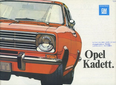 Opel Kadett B brochure 1971