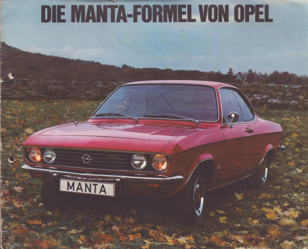 Opel Manta A Prospekt 1.1971