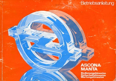 Opel Ascona / Manta Bedienungsanleitung 7.1978