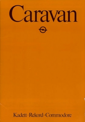 Opel Kadett Rekord Commodore Caravan Prospekt 1982