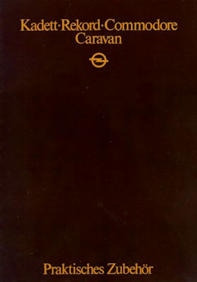 Opel Kadett Rekord Commodore Caravan Zubehör Prospekt 1982