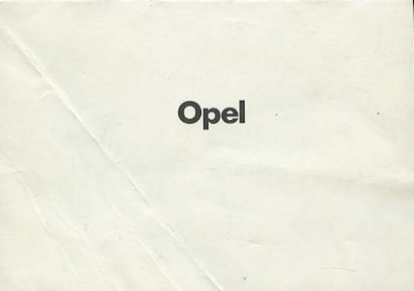 Opel Technische Daten 1.1983