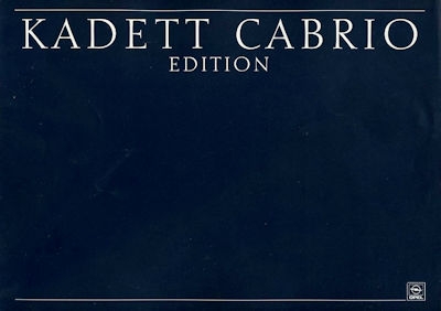 Opel Kadett E Cabrio Edition Prospekt 12.1988