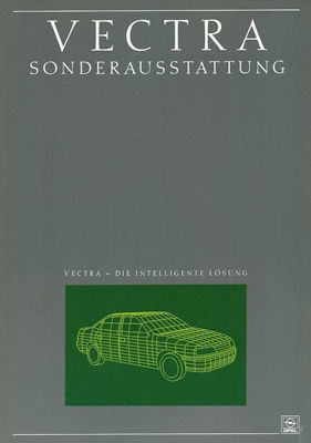 Opel Vectra Sonderausstattung Prospekt 2.1989