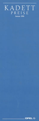 Opel Kadett E Preisliste 1.1990