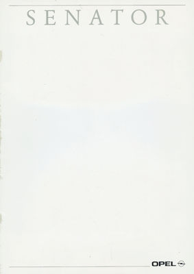 Opel Senator Prospekt 8.1991