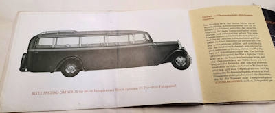 Opel Blitz 3,5 Ltr. Prospekt 1930er Jahre