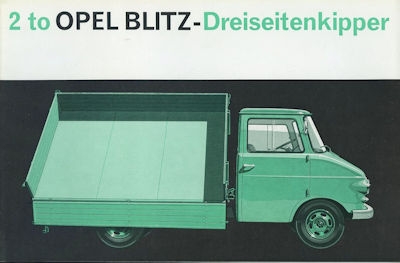 Opel Blitz Dreiseitenkipper brochure 9.1963