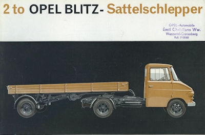 Opel Blitz Sattelschlepper brochure 9.1963