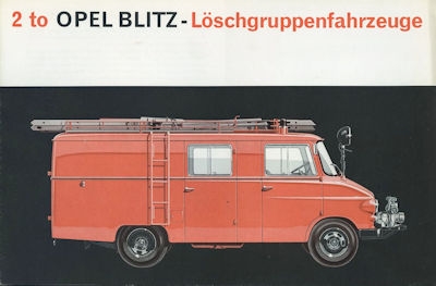 Opel Blitz Löschgruppenfahrzeug brochure 9.1963