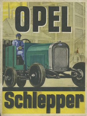 Opel 4 HP tracteur brochure ca. 1925