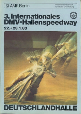 Programm 3. Berliner Hallenspeedway 22./23.1.1983