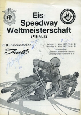 Program Inzell Eisspeedway 5.3.1977