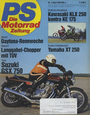 PS Die Motorradzeitung 1980 Heft 4