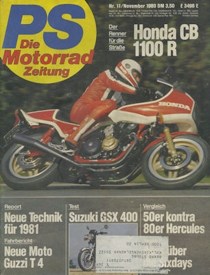 PS Die Motorradzeitung 1980 Heft 11