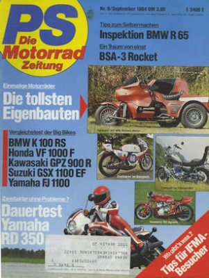 PS Die Motorradzeitung 1984 No. 9