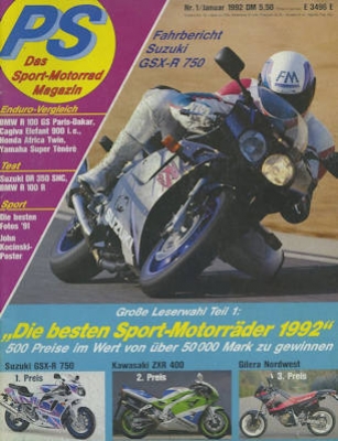 PS Die Motorradzeitung 1992 No. 1